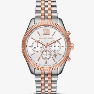 Michael Kors Lexington Two-Tone, Three Hand Quartz Movement Watch – MK6711